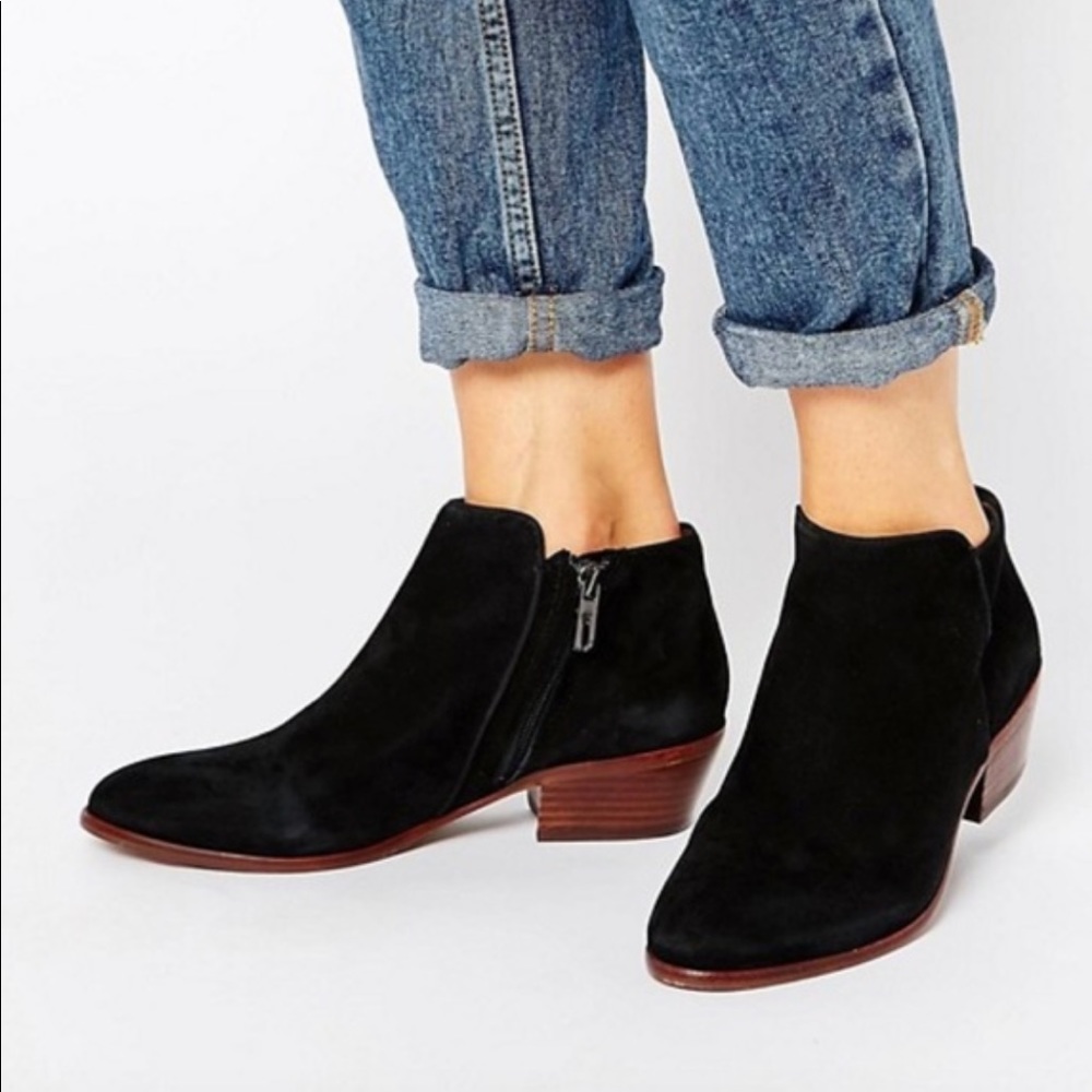 Sam Edelman Petty Suede Block Heel Booties